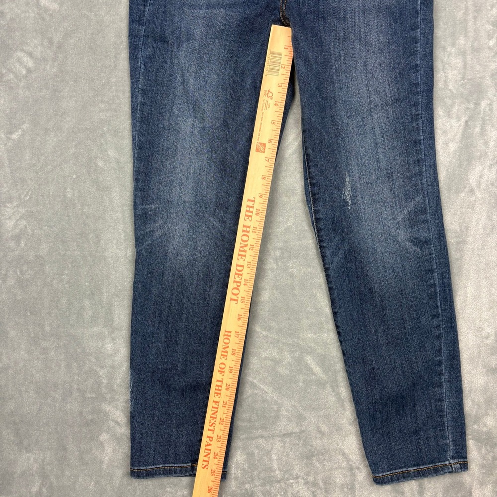 Judy Blue Relaxed Fit Distressed Dark Wash Denim Jeans Size 3/26 Mid Rise Comfy - Picture 13 of 13